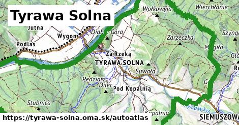 ikona Mapa autoatlas v tyrawa-solna