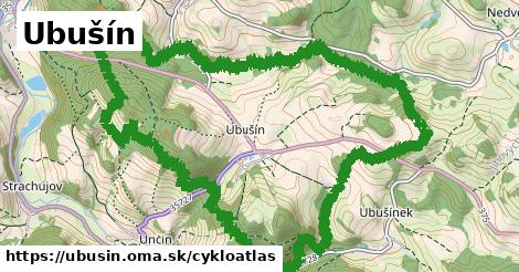 ikona Ubušín: 4,4 km trás cykloatlas v ubusin