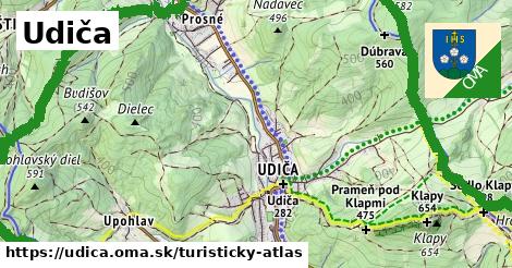 ikona Turistická mapa turisticky-atlas v udica