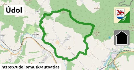 ikona Mapa autoatlas v udol