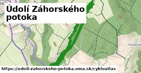 ikona Údolí Záhorského potoka: 0 m trás cykloatlas v udoli-zahorskeho-potoka