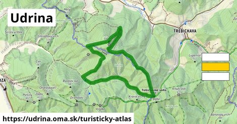 ikona Turistická mapa turisticky-atlas v udrina