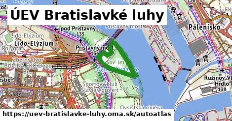 ulice v ÚEV Bratislavké luhy