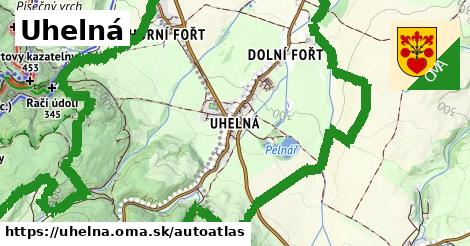 ikona Mapa autoatlas v uhelna