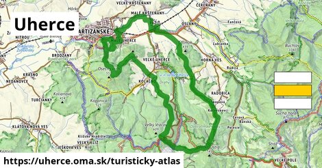 ikona Turistická mapa turisticky-atlas v uherce