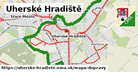 ikona Uherské Hradiště: 227 km trás mapa-dopravy v uherske-hradiste