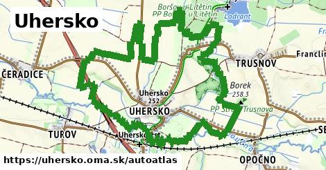 ikona Mapa autoatlas v uhersko
