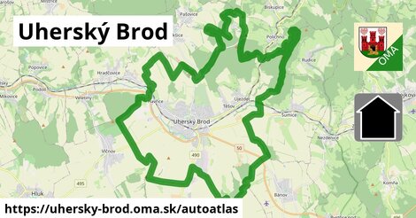 ikona Mapa autoatlas v uhersky-brod