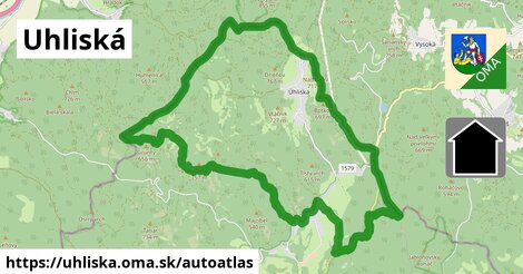 ikona Mapa autoatlas v uhliska