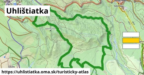 ikona Turistická mapa turisticky-atlas v uhlistiatka