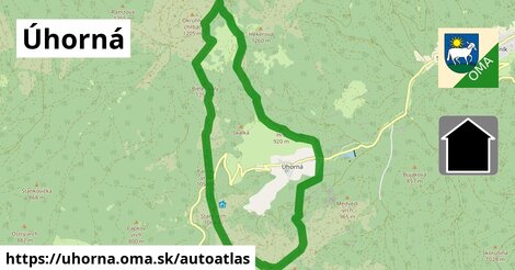 ikona Mapa autoatlas v uhorna