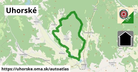 ikona Mapa autoatlas v uhorske