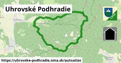 ulice v Uhrovské Podhradie