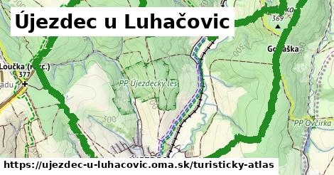 ikona Újezdec u Luhačovic: 9,2 km trás turisticky-atlas v ujezdec-u-luhacovic