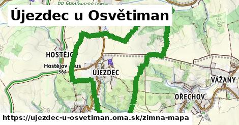 ikona Újezdec u Osvětiman: 0 m trás zimna-mapa v ujezdec-u-osvetiman