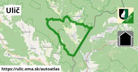 ikona Mapa autoatlas v ulic