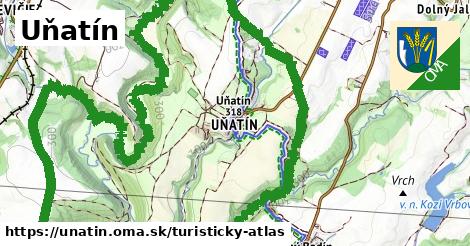 ikona Uňatín: 16 km trás turisticky-atlas v unatin