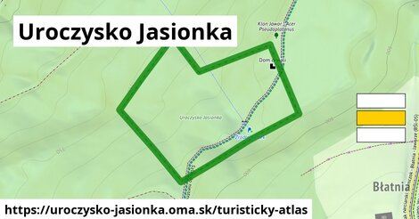 ikona Uroczysko Jasionka: 266 m trás turisticky-atlas v uroczysko-jasionka