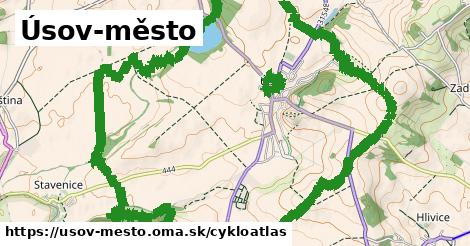 ikona Úsov-město: 5,8 km trás cykloatlas v usov-mesto