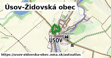 ikona Mapa autoatlas v usov-zidovska-obec