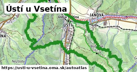 ikona Mapa autoatlas v usti-u-vsetina