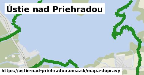 ikona Ústie nad Priehradou: 0 m trás mapa-dopravy v ustie-nad-priehradou