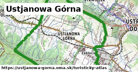 ikona Turistická mapa turisticky-atlas v ustjanowa-gorna