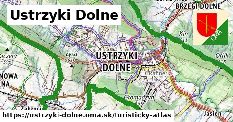 ikona Turistická mapa turisticky-atlas v ustrzyki-dolne