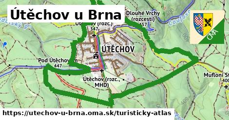 ikona Turistická mapa turisticky-atlas v utechov-u-brna