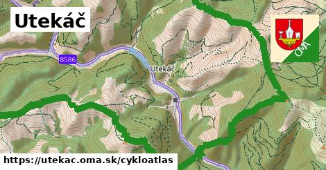 ikona Utekáč: 26 km trás cykloatlas v utekac