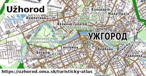 ikona Turistická mapa turisticky-atlas v uzhorod