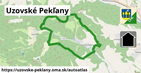 ikona Mapa autoatlas v uzovske-peklany