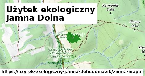 ikona Zimná mapa zimna-mapa v uzytek-ekologiczny-jamna-dolna