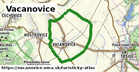ikona Vacanovice: 2,3 km trás turisticky-atlas v vacanovice