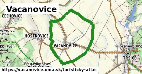 ikona Vacanovice: 0 m trás turisticky-atlas v vacanovice