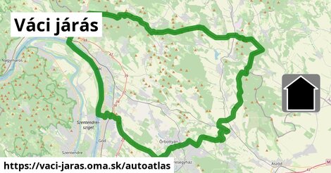 ikona Mapa autoatlas v vaci-jaras