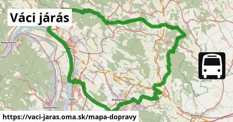 ikona Váci járás: 3 900 km trás mapa-dopravy v vaci-jaras