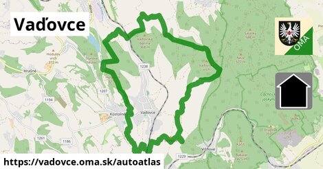 ikona Mapa autoatlas v vadovce