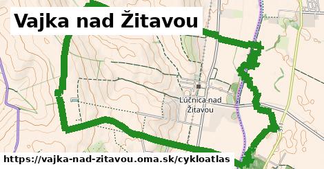 ikona Vajka nad Žitavou: 2,1 km trás cykloatlas v vajka-nad-zitavou