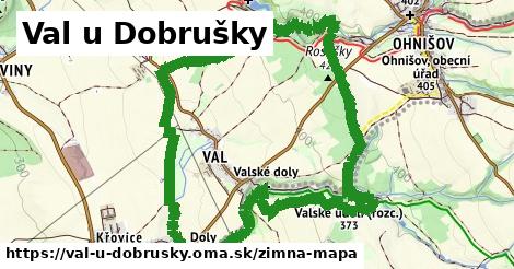 ikona Val u Dobrušky: 0 m trás zimna-mapa v val-u-dobrusky