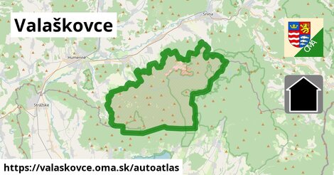 ikona Mapa autoatlas v valaskovce