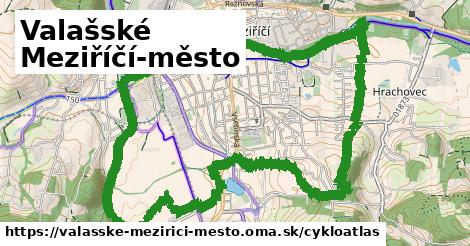 ikona Valašské Meziříčí-město: 8,1 km trás cykloatlas v valasske-mezirici-mesto