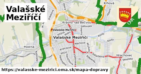 ikona Valašské Meziříčí: 49 km trás mapa-dopravy v valasske-mezirici