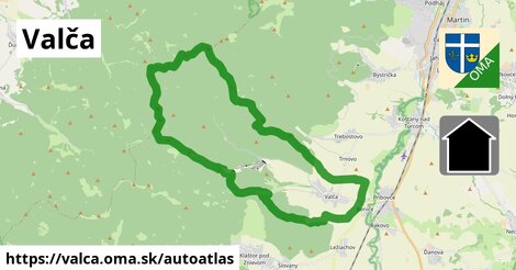 ikona Mapa autoatlas v valca