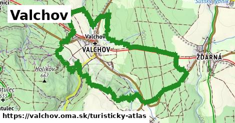 ikona Turistická mapa turisticky-atlas v valchov