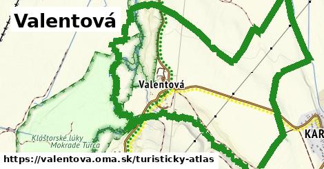 ikona Valentová: 0 m trás turisticky-atlas v valentova