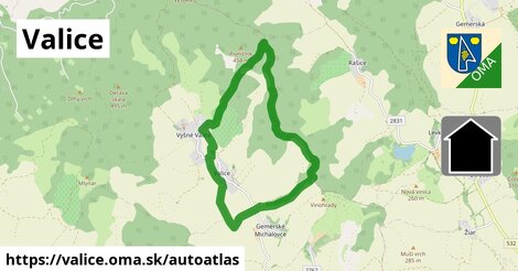 ikona Mapa autoatlas v valice