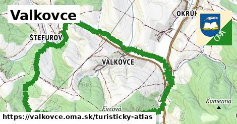 ikona Turistická mapa turisticky-atlas v valkovce