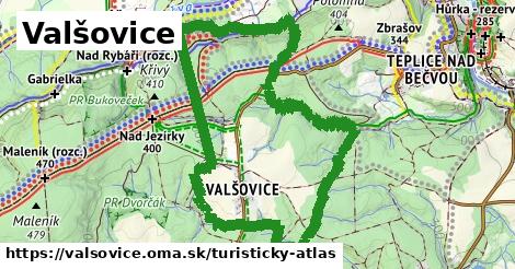 ikona Turistická mapa turisticky-atlas v valsovice