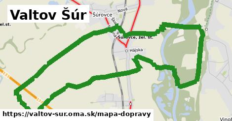 ikona Valtov Šúr: 2,4 km trás mapa-dopravy v valtov-sur